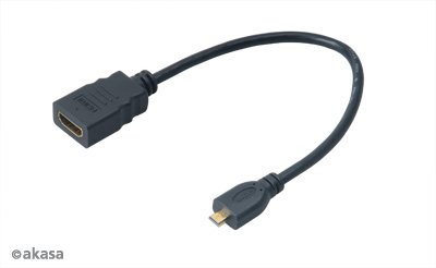 AKASA - HDMI na mikro HDMI adaptér - 25 cm - obrázek produktu