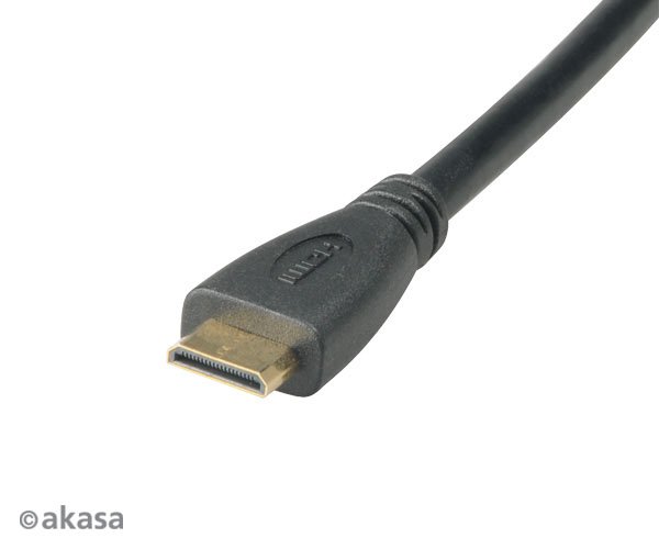 AKASA - HDMI na mini HDMI adaptér - 25 cm - obrázek č. 2