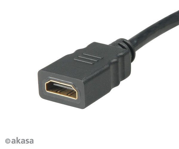 AKASA - HDMI na mini HDMI adaptér - 25 cm - obrázek č. 1