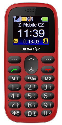 ALIGATOR A510 Senior červený + stol.nab. - obrázek produktu