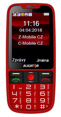 ALIGATOR A890 Senior červený - obrázek produktu