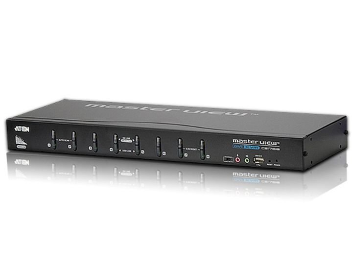 Aten 8-port DVI KVMP USB, 2port USB HUB,audio,1.2m - obrázek produktu