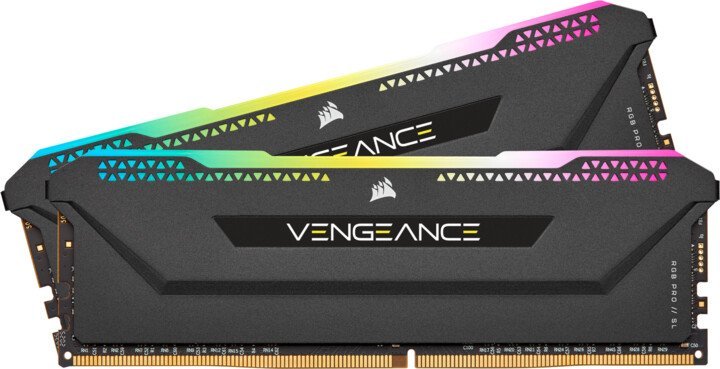 Corsair Vengeance RGB PRO SL/ DDR4/ 32GB/ 3600MHz/ CL18/ 2x16GB/ RGB/ Black - obrázek produktu