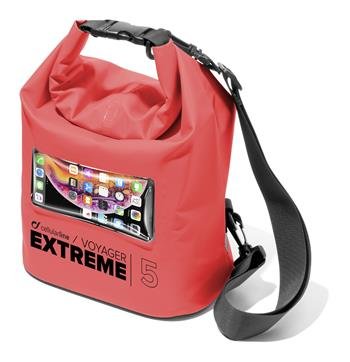 Vodotěsný vak s kapsou na mobilní telefon Cellularline Voyager Extreme, červený - obrázek produktu