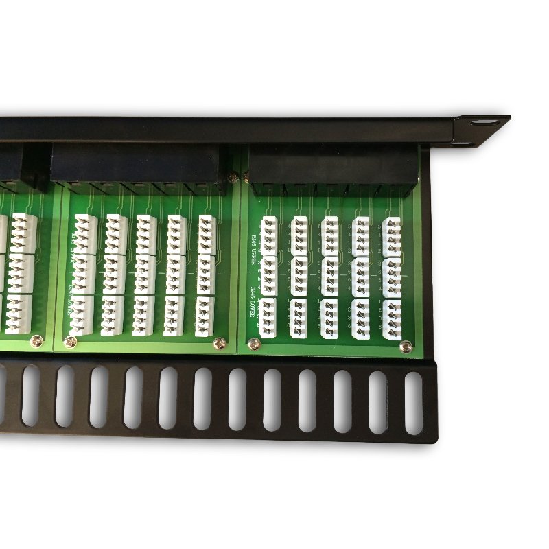 DATACOM Patch panel ISDN 50p.1U Integrovaný  BLACK, 19" - obrázek č. 3