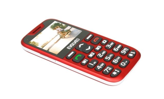 EVOLVEO EasyPhone XD, mobilní telefon pro seniory s nabíjecím stojánkem (červená barva) - obrázek č. 1