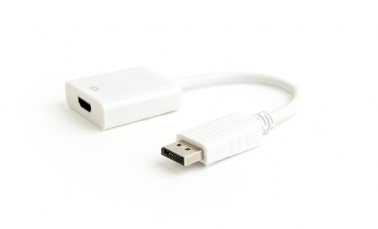 GEMBIRD Redukce DisplayPort v.1.2 to HDMI, white, 0,1m M/ F - obrázek produktu