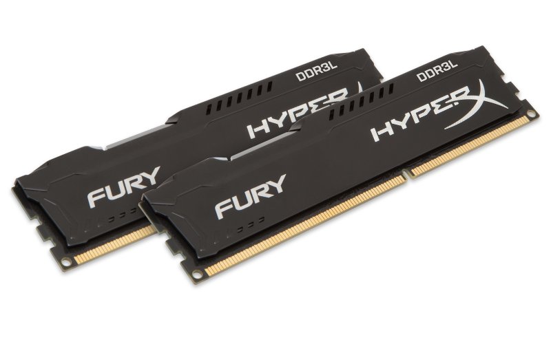 8GB DDR3L-1600MHz  HyperX Fury Black, 2x4GB - obrázek produktu