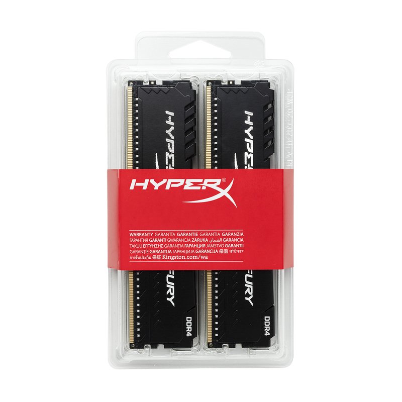 64GB DDR4-3466MHz CL16 HyperX Fury, 4x16GB - obrázek č. 1