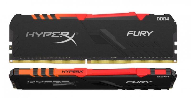 16GB DDR4-3600MHz CL17 HyperX Fury, kit 2x8GB RGB - obrázek produktu