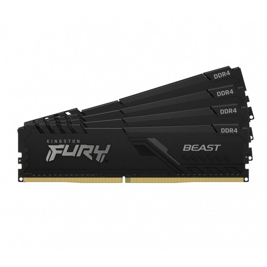 Kingston FURY Beast/ DDR4/ 32GB/ 2666MHz/ CL16/ 4x8GB/ Black - obrázek produktu