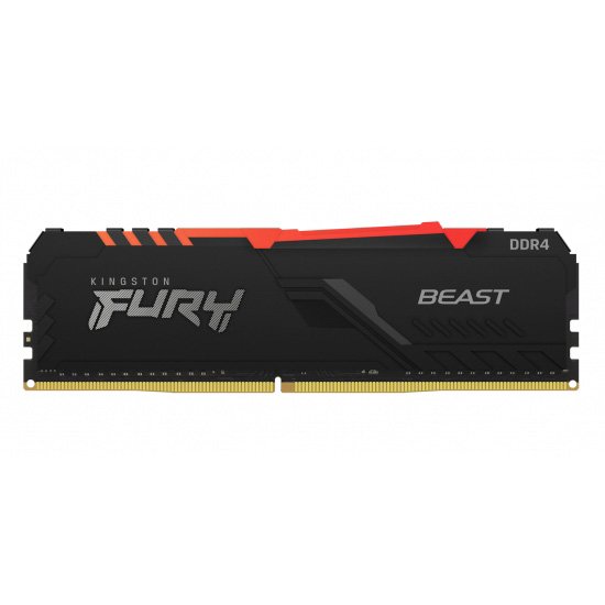 Kingston FURY Beast/ DDR4/ 32GB/ 2666MHz/ CL16/ 1x32GB/ RGB/ Black - obrázek produktu