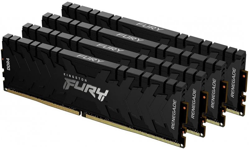 Kingston FURY Renegade/ DDR4/ 128GB/ 3200MHz/ CL16/ 4x32GB/ Black - obrázek produktu
