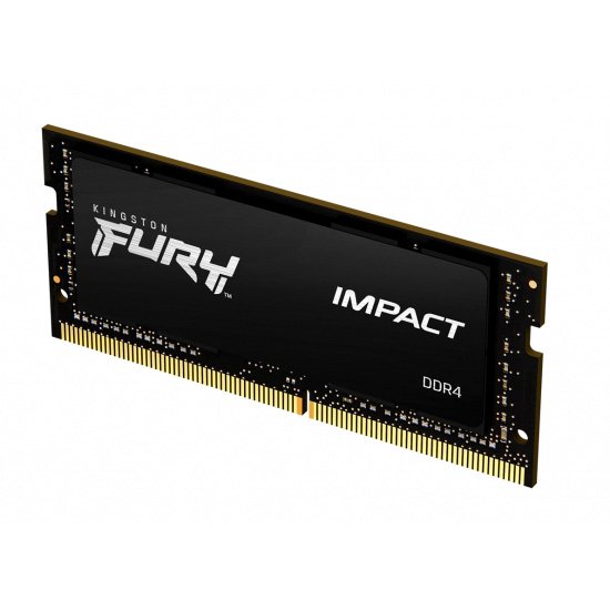Kingston FURY Impact/ SO-DIMM DDR4/ 16GB/ 2666MHz/ CL15/ 1x16GB/ Black - obrázek č. 1