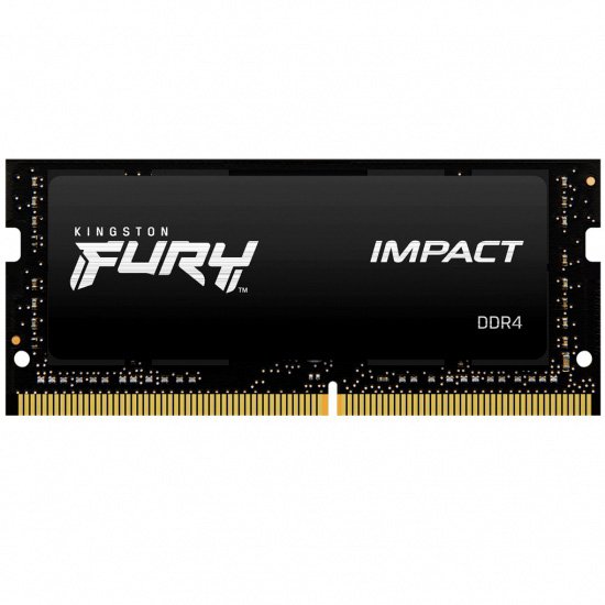 Kingston FURY Impact/ SO-DIMM DDR4/ 16GB/ 2666MHz/ CL15/ 1x16GB/ Black - obrázek produktu