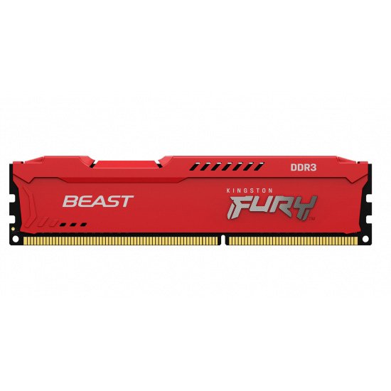 Kingston FURY Beast/ DDR3/ 4GB/ 1600MHz/ CL10/ 1x4GB/ Red - obrázek produktu