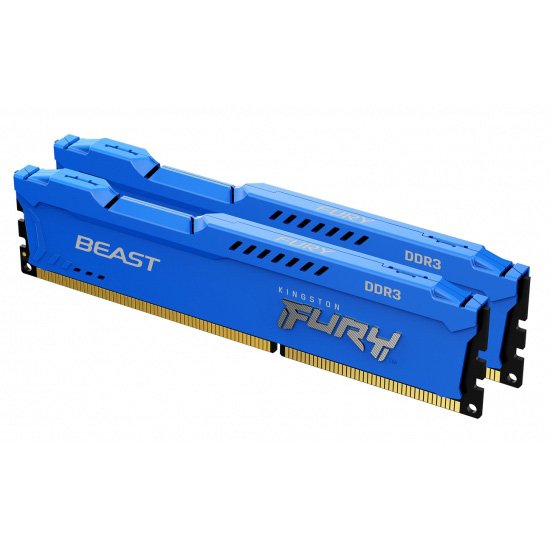 Kingston FURY Beast/ DDR3/ 16GB/ 1600MHz/ CL10/ 2x8GB/ Blue - obrázek produktu