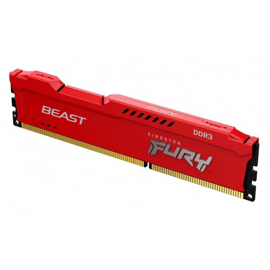 Kingston FURY Beast/ DDR3/ 4GB/ 1866MHz/ CL10/ 1x4GB/ Red - obrázek č. 1