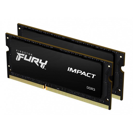 Kingston FURY Impact/ SO-DIMM DDR3L/ 8GB/ 1600MHz/ CL9/ 2x4GB/ Black - obrázek č. 1