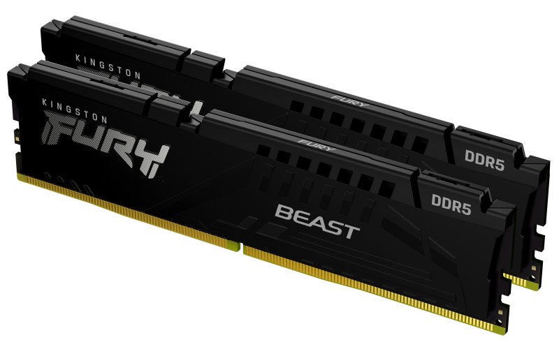 Kingston FURY Beast/ DDR5/ 16GB/ 6000MHz/ CL40/ 2x8GB/ Black - obrázek produktu