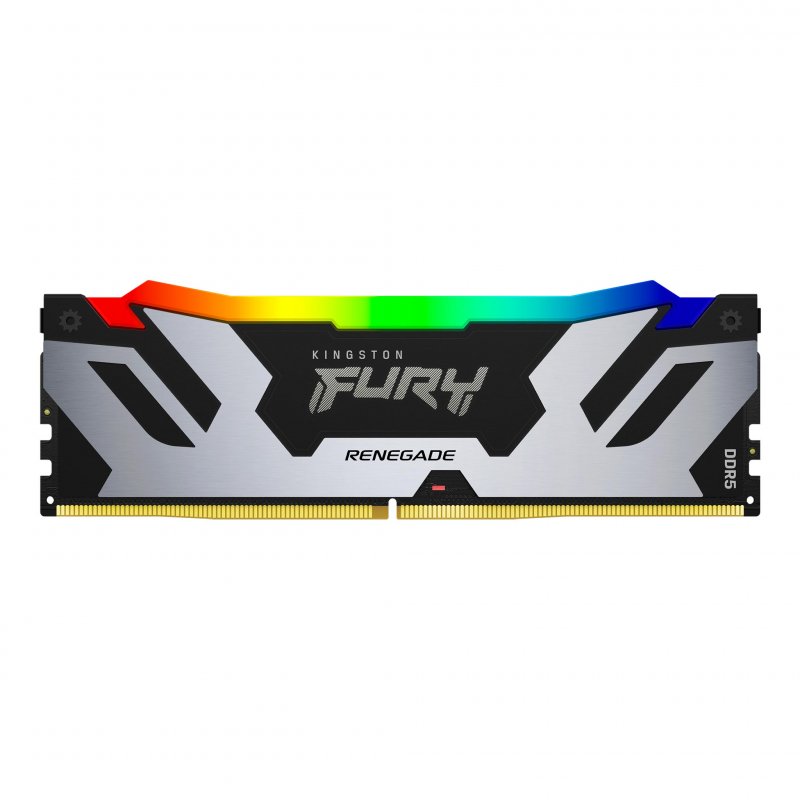 Kingston FURY Renegade/ DDR5/ 16GB/ 6400MHz/ CL32/ 1x16GB/ RGB/ Black/ Silv - obrázek č. 1