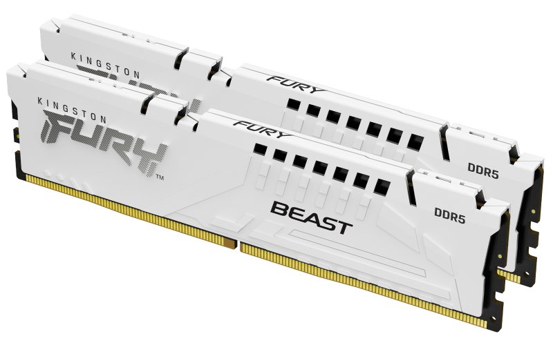 Kingston FURY Beast White/ DDR5/ 64GB/ 6000MHz/ CL30/ 2x32GB/ White - obrázek produktu