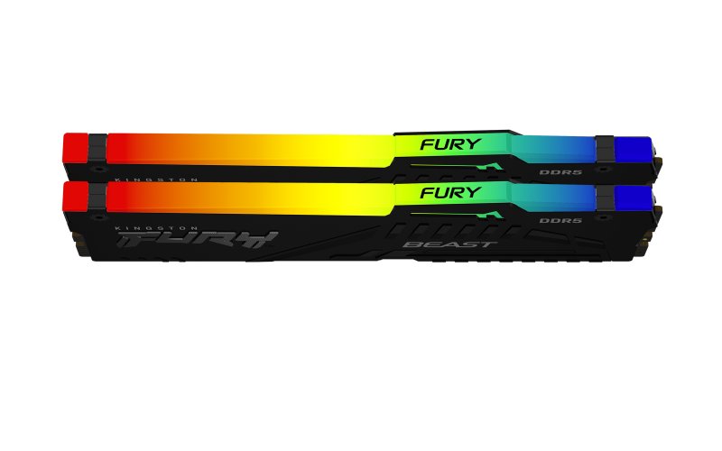 Kingston FURY Beast/ DDR5/ 64GB/ 6400MHz/ CL32/ 2x32GB/ RGB/ Black - obrázek č. 1