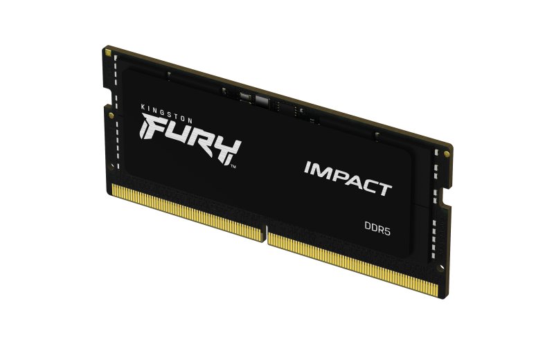 Kingston FURY Impact/ SO-DIMM DDR5/ 8GB/ 4800MHz/ CL38/ 1x8GB/ Black - obrázek č. 1