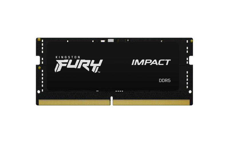 Kingston FURY Impact/ SO-DIMM DDR5/ 8GB/ 4800MHz/ CL38/ 1x8GB/ Black - obrázek produktu