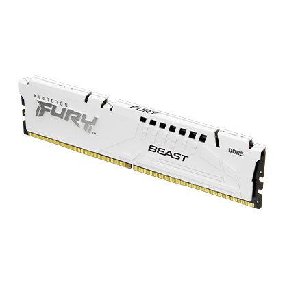 Kingston FURY Beast White/ DDR5/ 32GB/ 5600MHz/ CL40/ 1x32GB/ White - obrázek č. 1