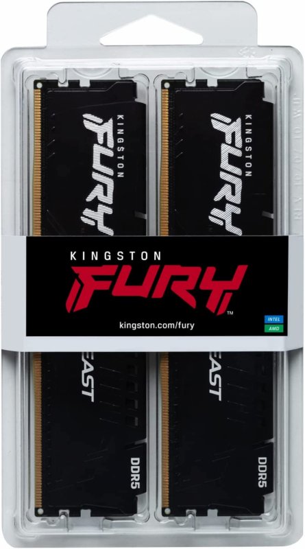 Kingston FURY Beast/ DDR5/ 128GB/ 5200MHz/ CL40/ 4x32GB/ Black - obrázek č. 4