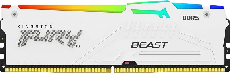 Kingston FURY Beast/ DDR5/ 128GB/ 5200MHz/ CL40/ 4x32GB/ RGB/ White - obrázek produktu