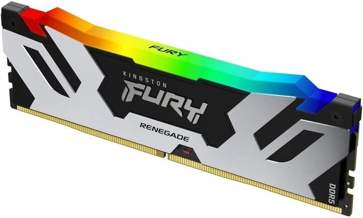 Kingston FURY Renegade/ DDR5/ 48GB/ 6400MHz/ CL32/ 2x24GB/ RGB/ Black/ Silv - obrázek č. 1