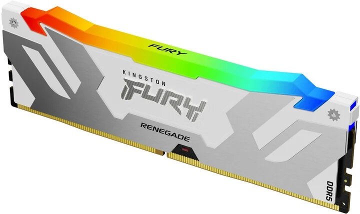 Kingston FURY Renegade/ DDR5/ 32GB/ 6400MHz/ CL32/ 1x32GB/ RGB/ White - obrázek č. 1