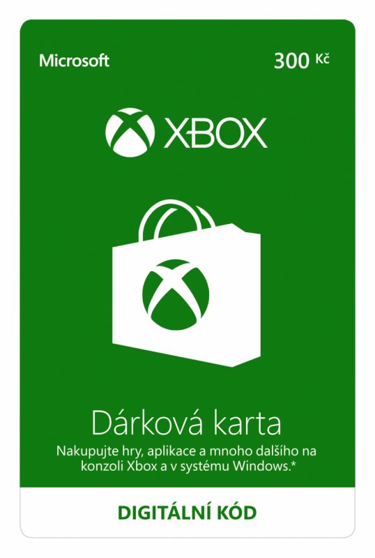 ESD XBOX - Dárková karta Xbox 300 Kč - obrázek produktu
