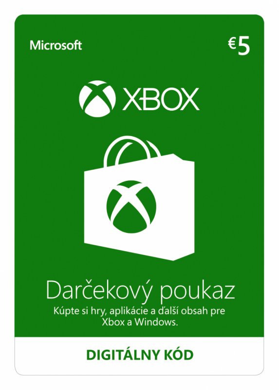ESD XBOX - Dárková karta Xbox 5 EUR - obrázek produktu