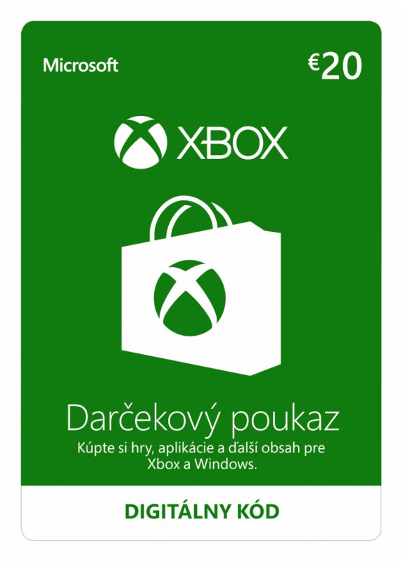ESD XBOX - Dárková karta Xbox 20 EUR - obrázek produktu