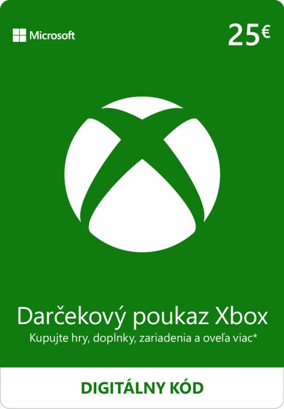 ESD XBOX - Dárková karta Xbox 25 EUR - obrázek produktu