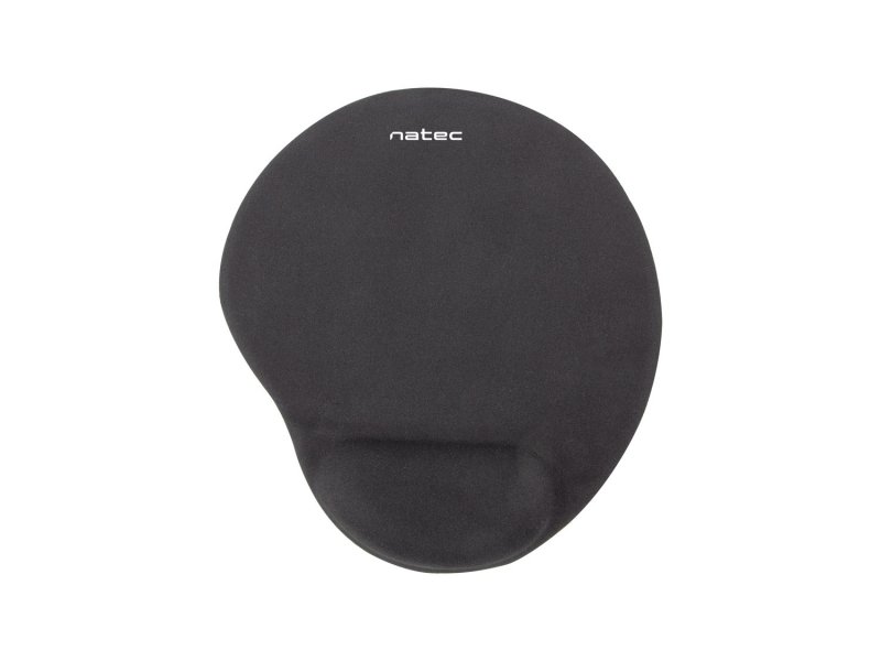 Podložka pod myš ergonomická gelová Natec Marmot, černá, 245x225 mm - obrázek produktu