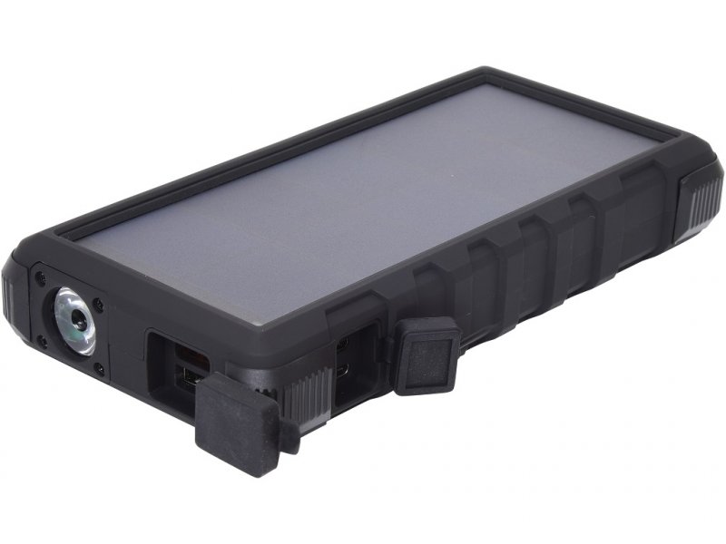Sandberg přenosný zdroj USB 24000 mAh, Outdoor Solar powerbank, pro chytré telefony, černý - obrázek produktu