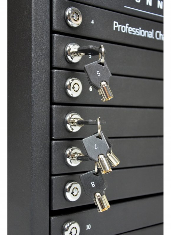 PORT CONNECT CHARGING CABINET 10 UNITS individual door lock, černý - obrázek č. 5