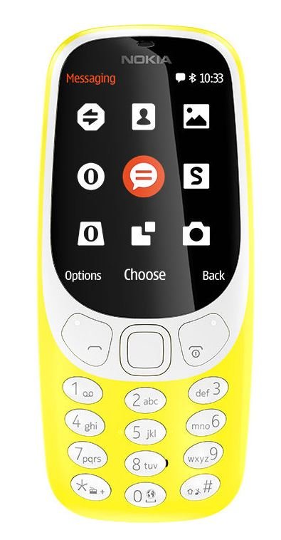 Nokia 3310 Dual SIM 2017 Yellow - obrázek produktu