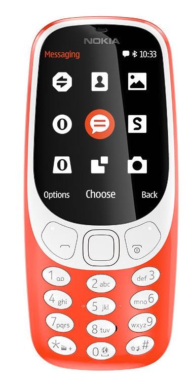 Nokia 3310 Single SIM 2017 Red - obrázek produktu