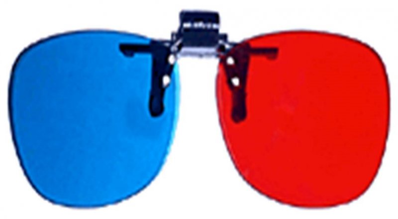 PRIMECOOLER PC-AD3 3D GLASS /  3D BRÝLE (red/ blue pro dioptrické brýle) - obrázek produktu