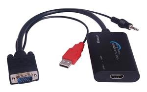 PremiumCord konvertor VGA+audio na HDMI - obrázek produktu