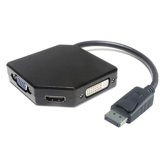 PremiumCord  adaptér  DisplayPort - HDMI + DVI + VGA 1080p (4K over HDMI) - obrázek produktu