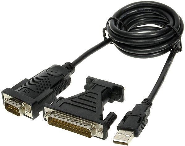 PremiumCord USB 2.0 - RS 232 převodník krátký, osazen chipem od firmy FTDI - obrázek produktu