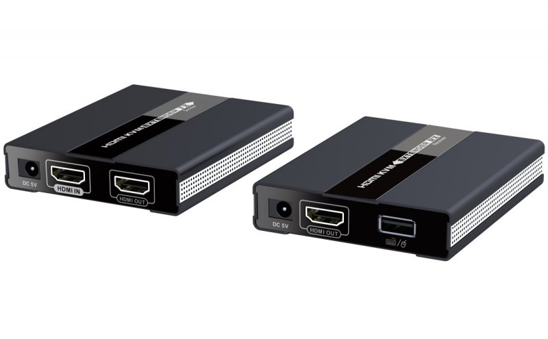 PremiumCord HDMI KVM extender s USB na 60m přes jeden kabel Cat5/ 6, bez zpoždění - obrázek produktu