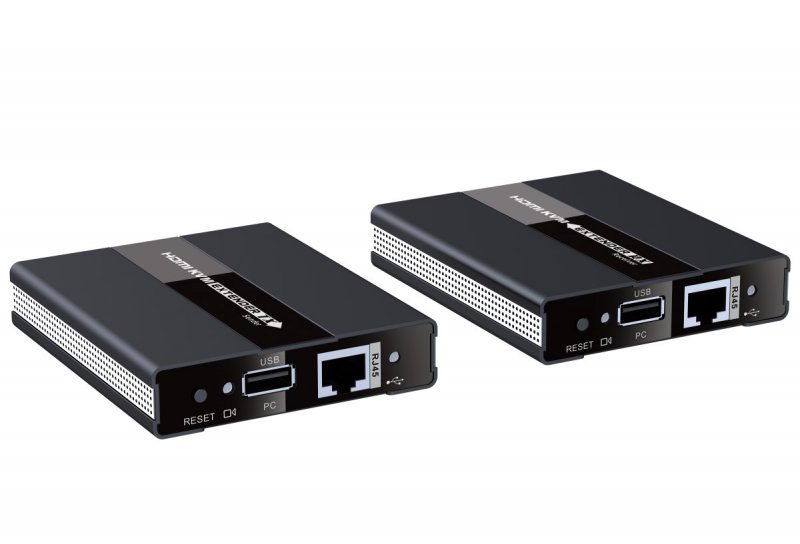 PremiumCord HDMI KVM extender s USB na 60m přes jeden kabel Cat5/ 6, bez zpoždění - obrázek č. 1