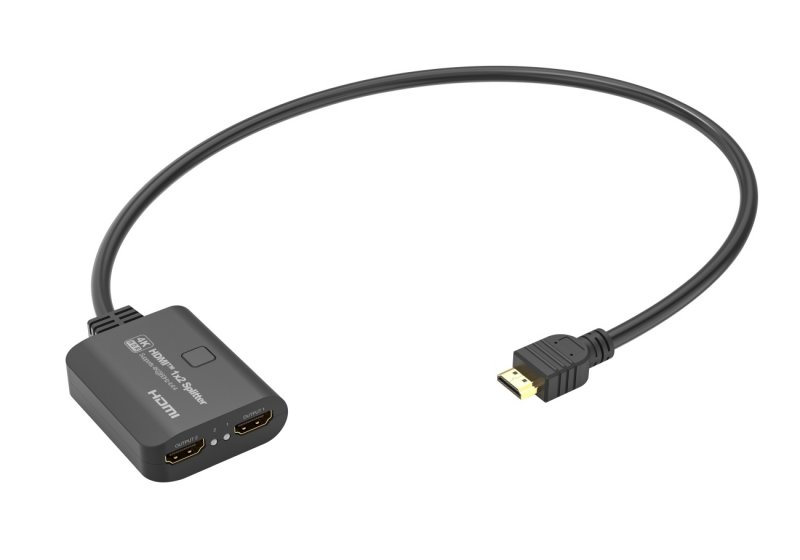 PremiumCord HDMI 2.0 Mini Splitter 1-2 Pigtail 4Kx2K@60Hz HDCP2.2 Downscaler - obrázek č. 2